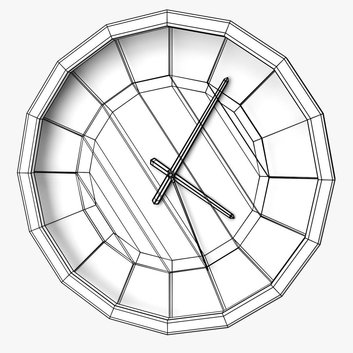 Wall Clock 1 3D model_7