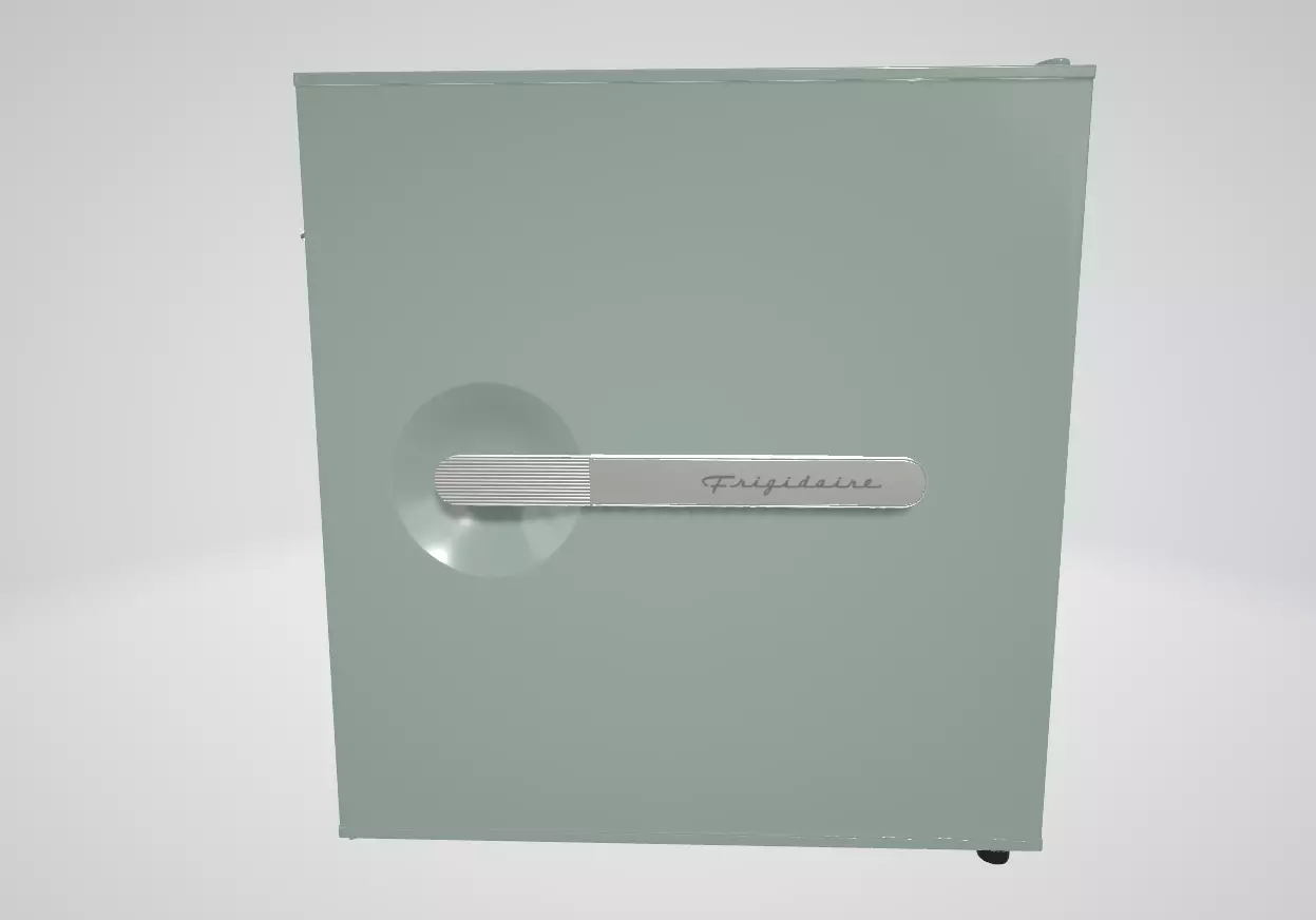 Frigidaire Ft Retro Compact Fridge Built in Side Bottle Opener Low-poly 3D model