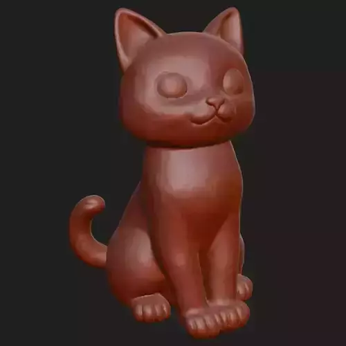 Stylized Sitting Cat