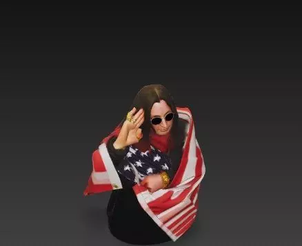Ozzy Osbourne Rock Star 3D Model 3D print model