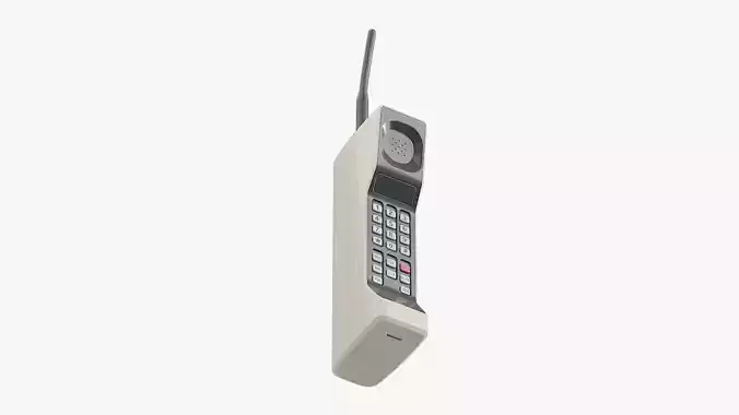 Brick Phone Beige Screen Off