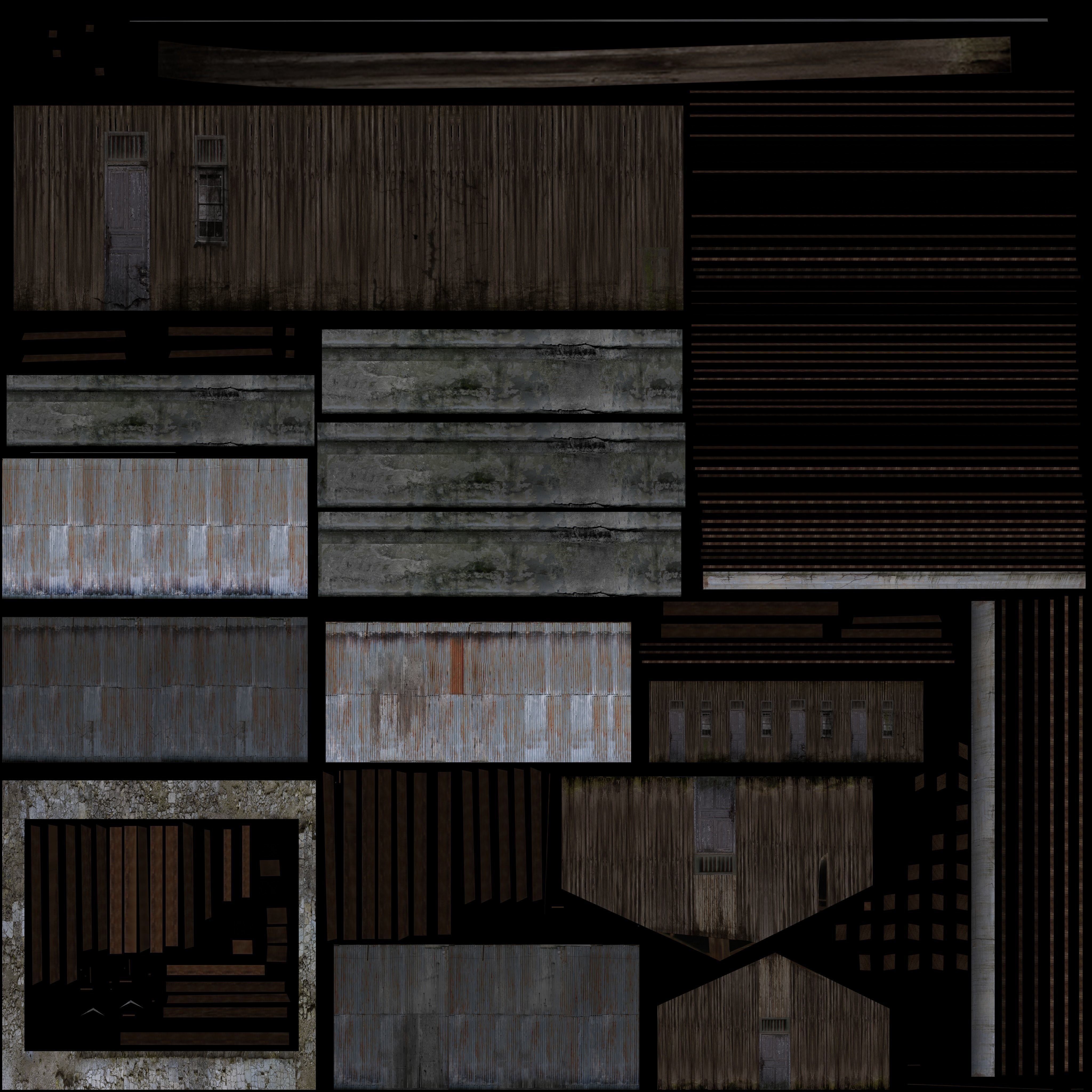 Housegen5-lowpoly wooden house with rusty roof Low-poly 3D model_2