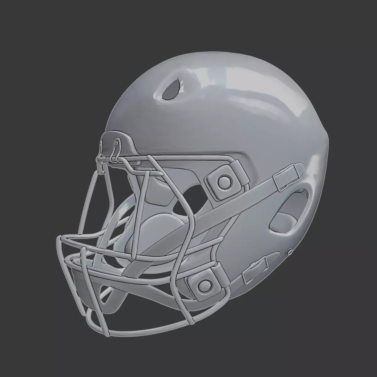 Football Helmet American Football Protective Helmet Model 3D print model