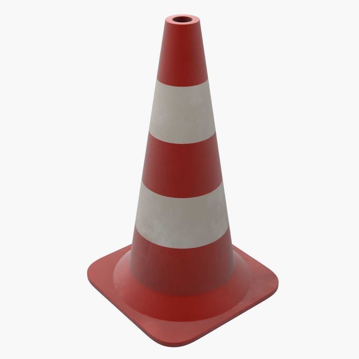 Traffic Cone 3D model_2