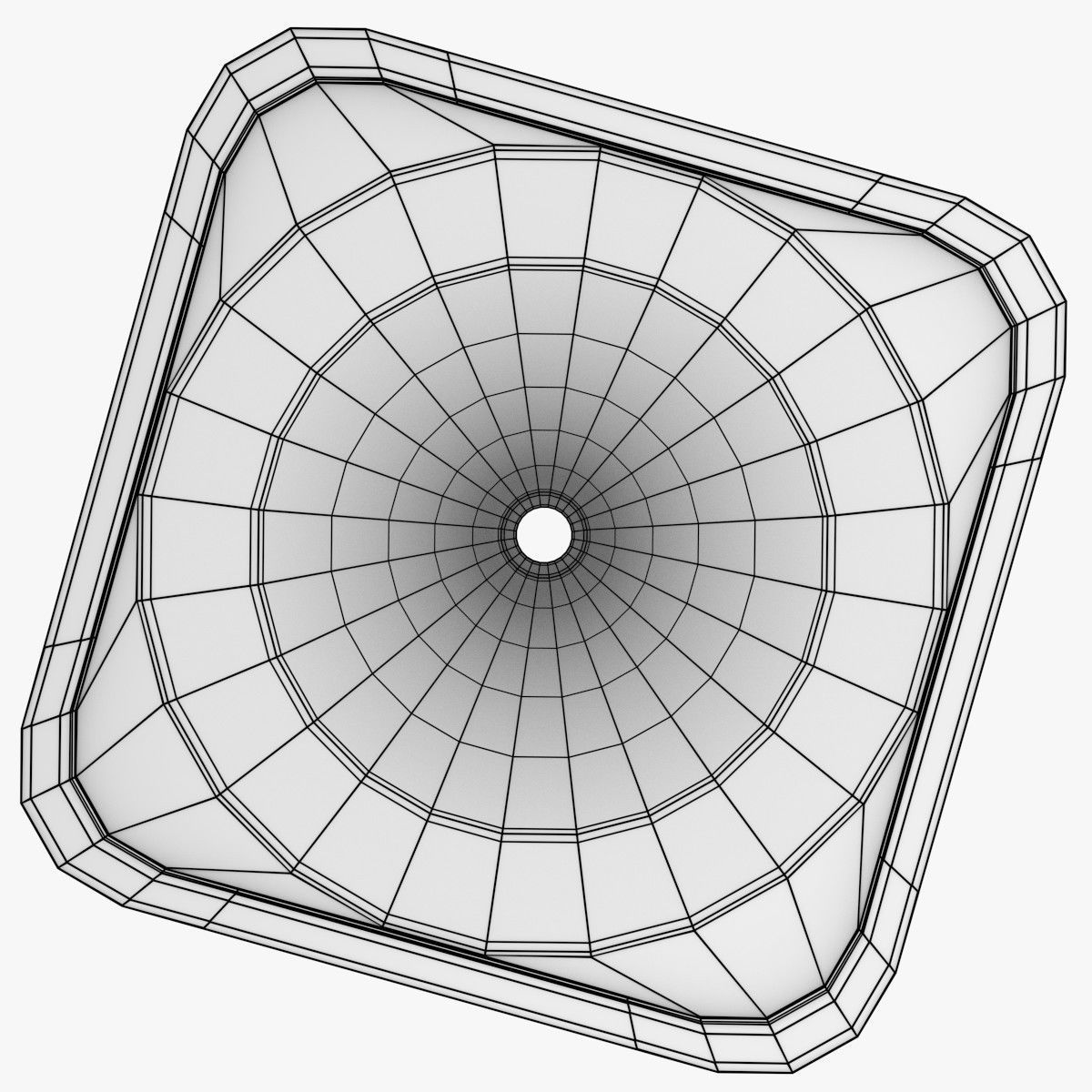 Traffic Cone 3D model_7