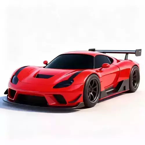 Futuristic Sport Racing Car 3D Model