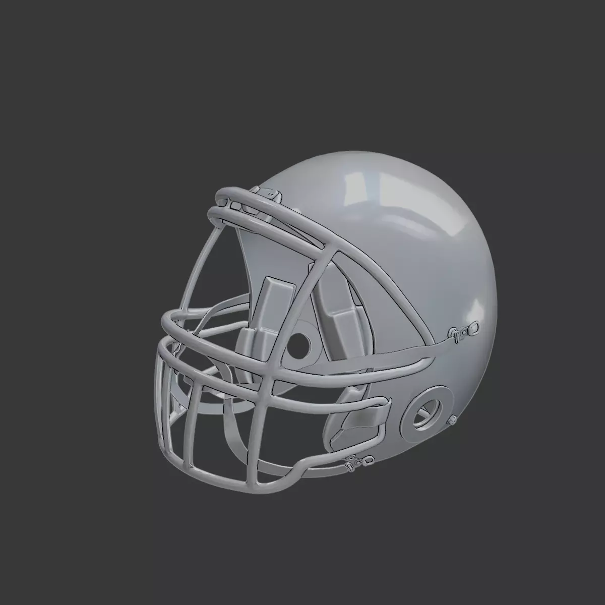 American Football Helmet 3D Printable 3D print model