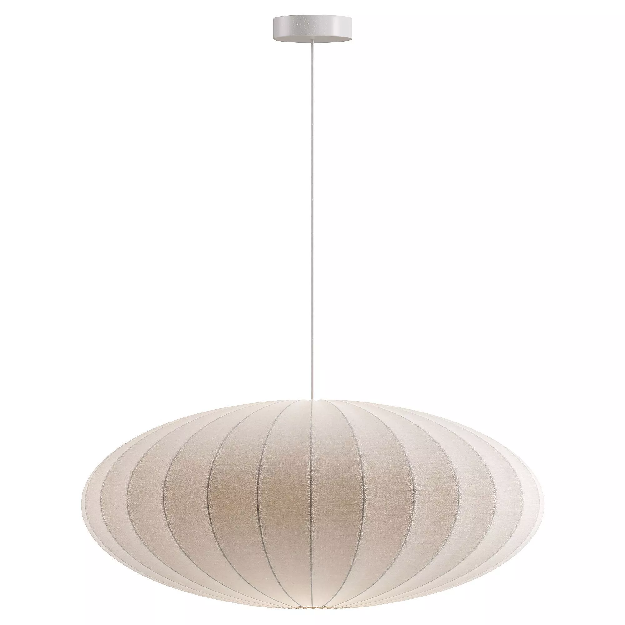 Japanese Silk Pendant Light 3D model