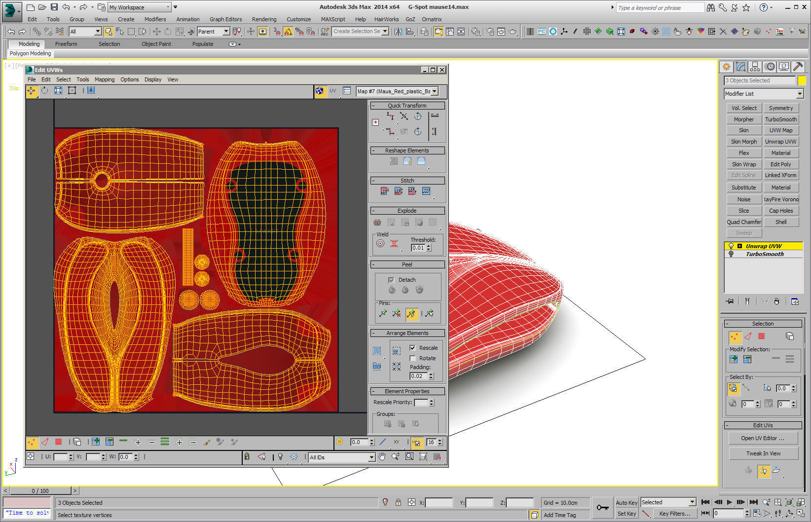 G-Point Mouse Low-poly 3D model_5