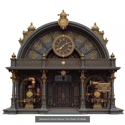 Steampunk Victorian Architecture And Landmarks 3D Collection 3D Model Pack 4