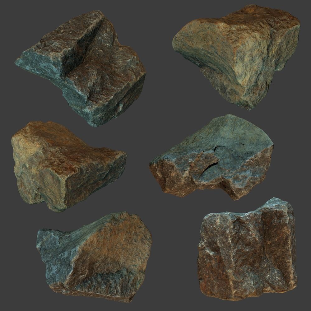 Pam Stone Low-poly 3D model_13