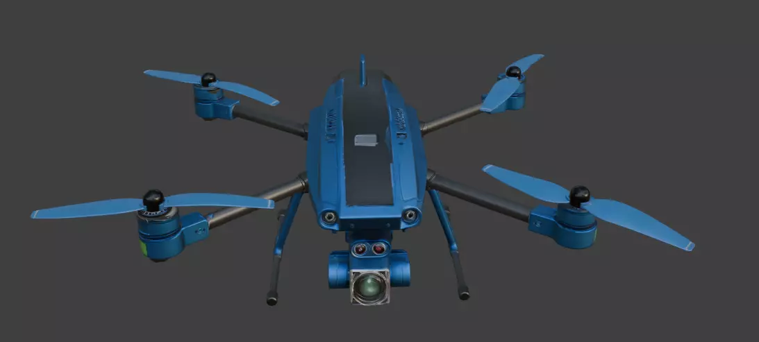 Drone animation 3D model