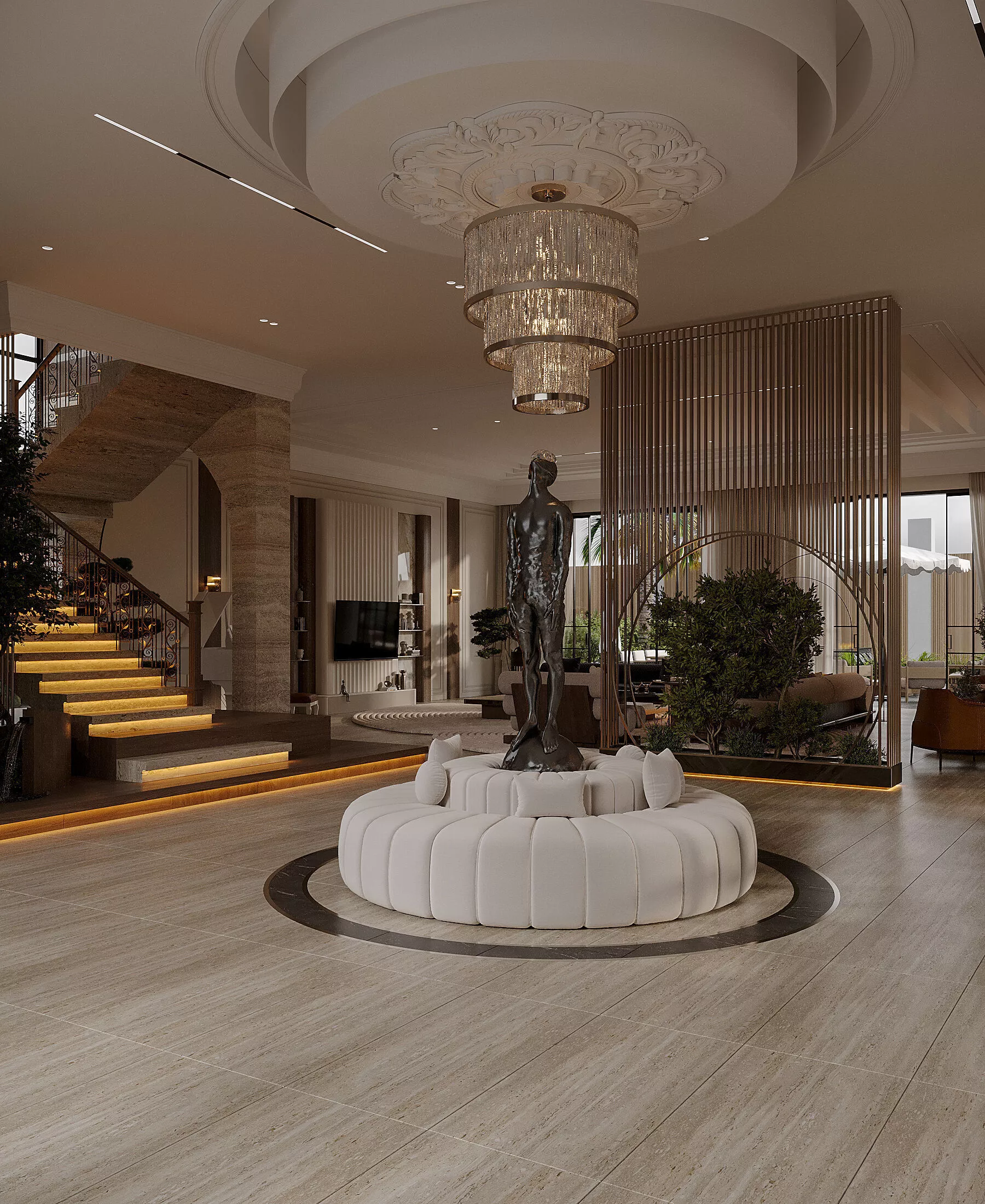 2025 Style Living room Kitchen design 3D model