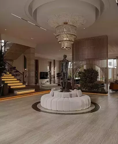 2025 Style Living room Kitchen design 3D model