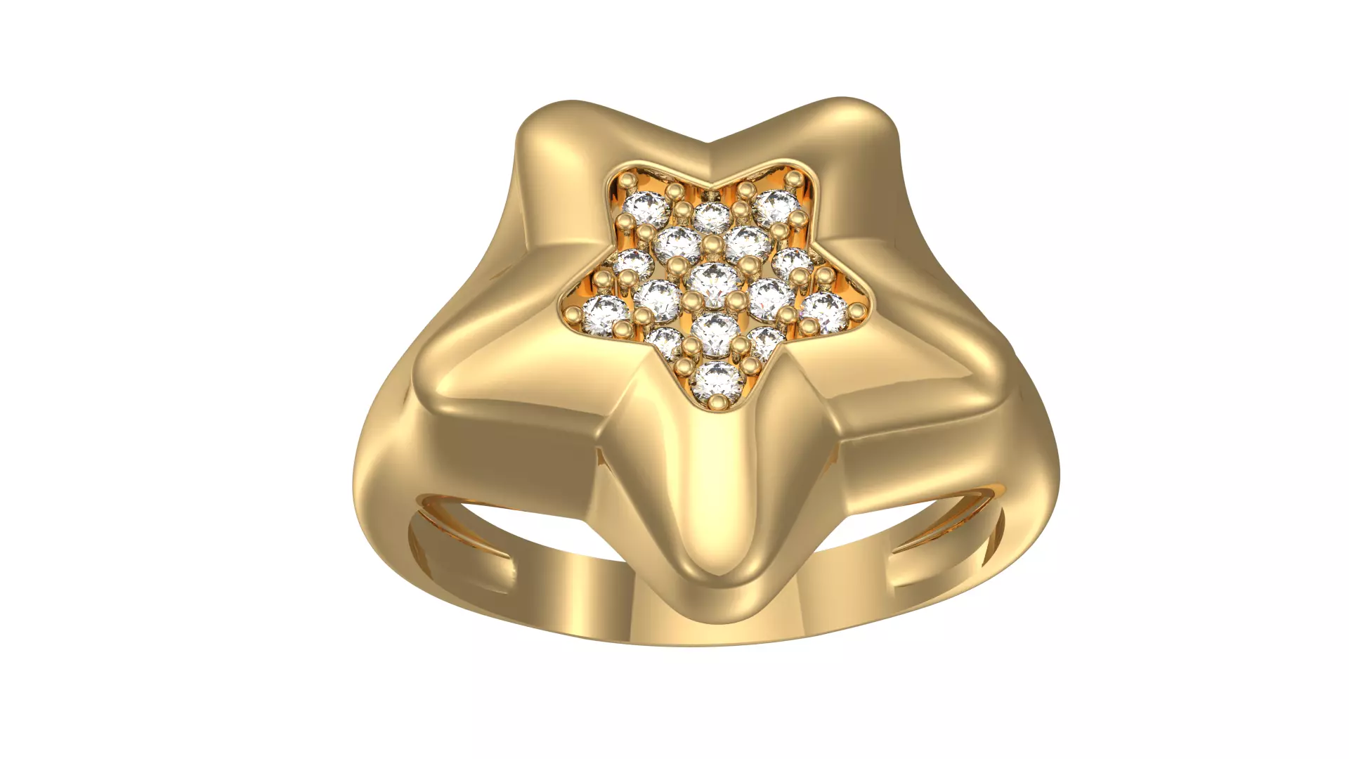 Star Ring 3D print model