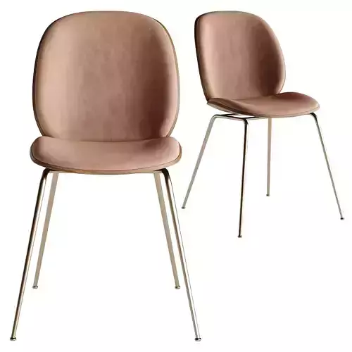 Beetle Dining Chair 3D model 4