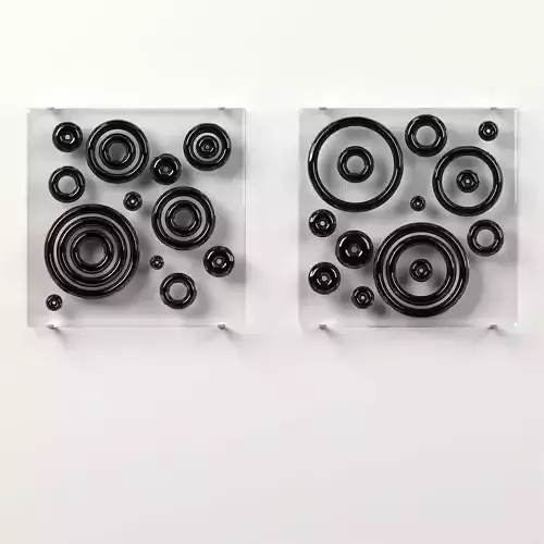 Wall Glass Blocks - Decorative Frame - Moons - Part 4