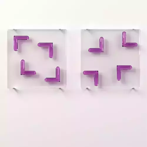 Wall Glass Blocks - Decorative Frame - Arrows - Part 6