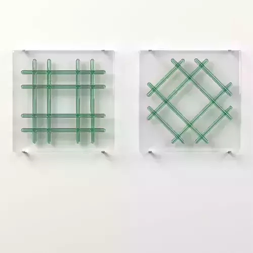 Wall Glass Blocks - Decorative Frame - Grids - Part 8