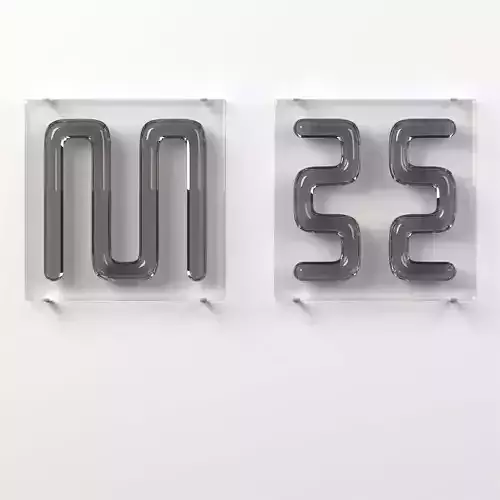 Wall Glass Blocks - Decorative Frame - Curves - Part 10