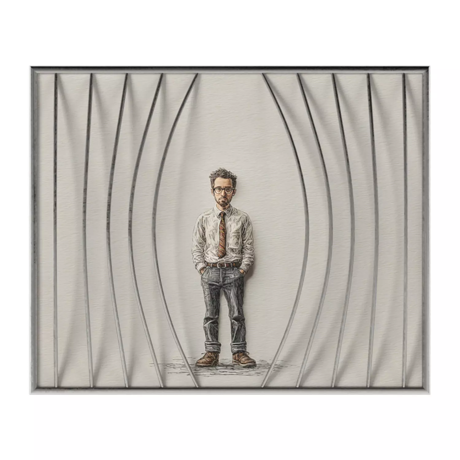 Illustrated wall art frame - Part 5 3D model
