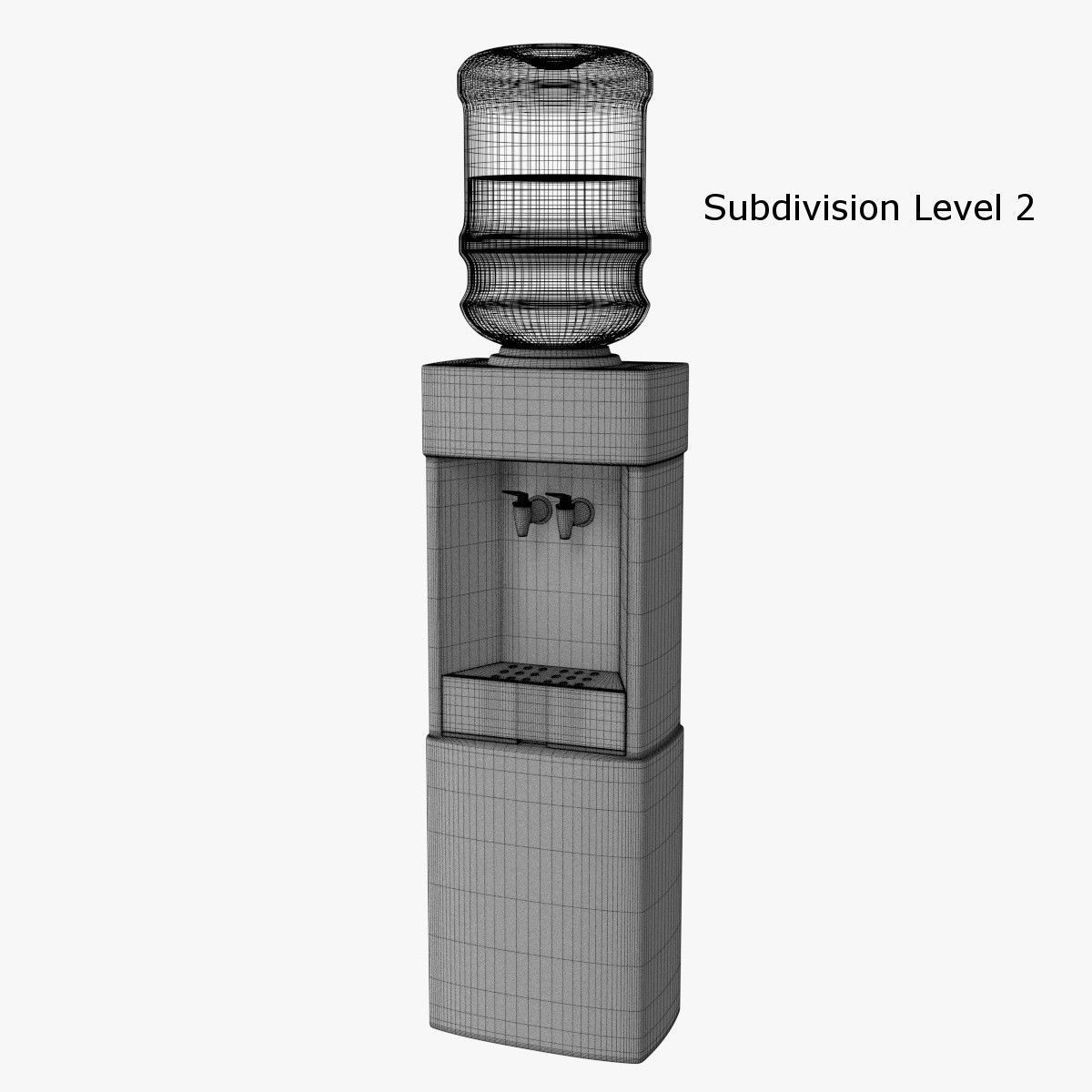 Water Cooler 3D model_9