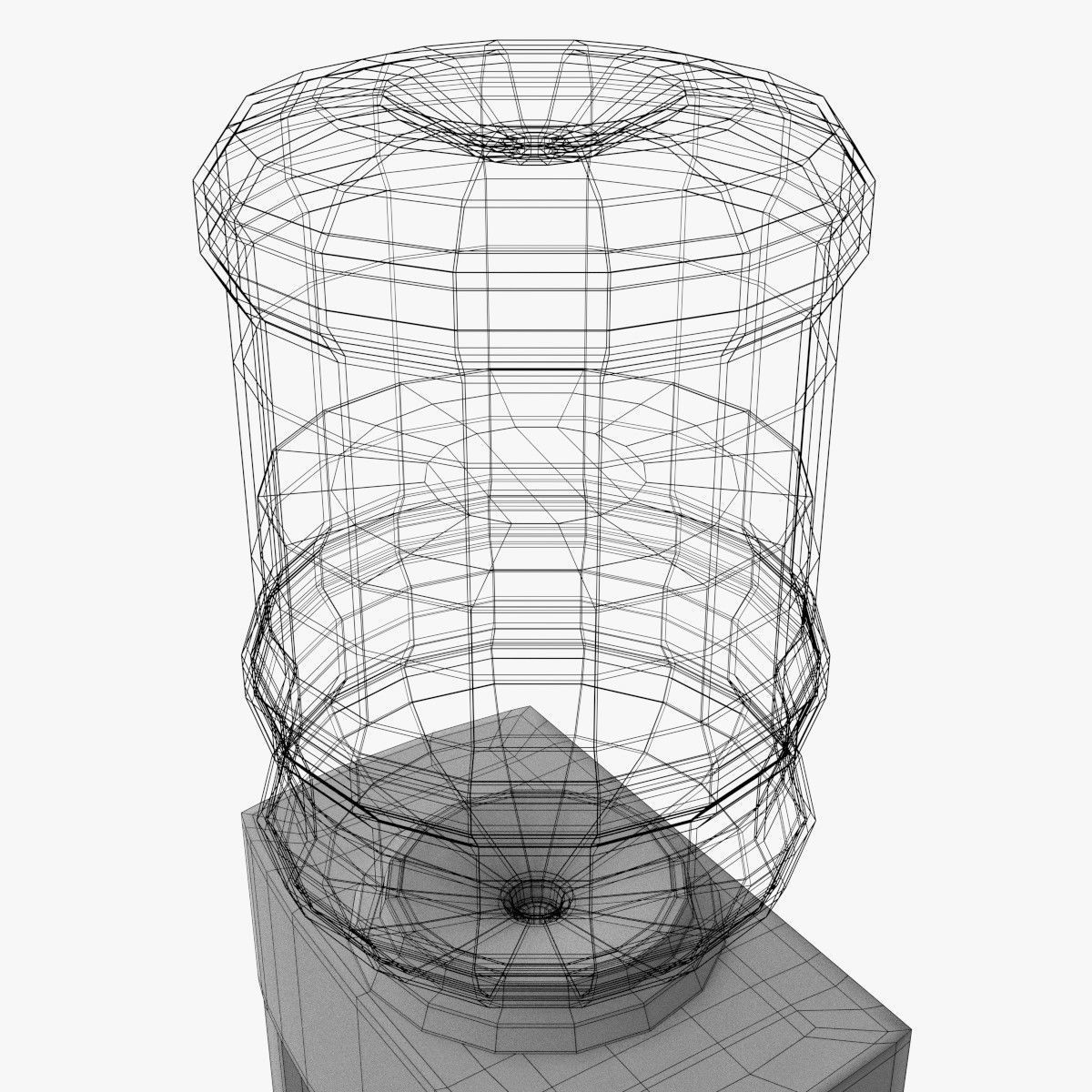 Water Cooler 3D model_12