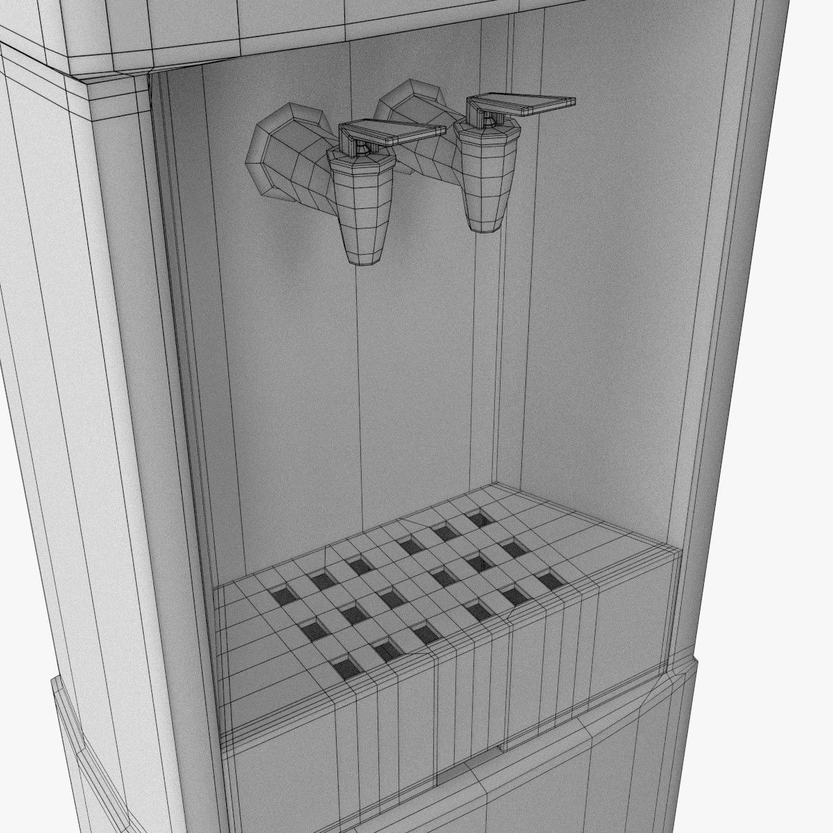 Water Cooler 3D model_11