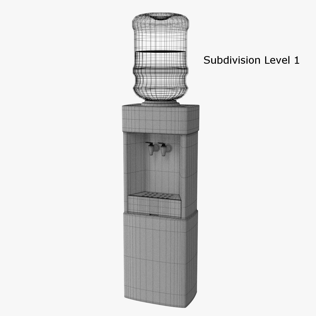 Water Cooler 3D model_8