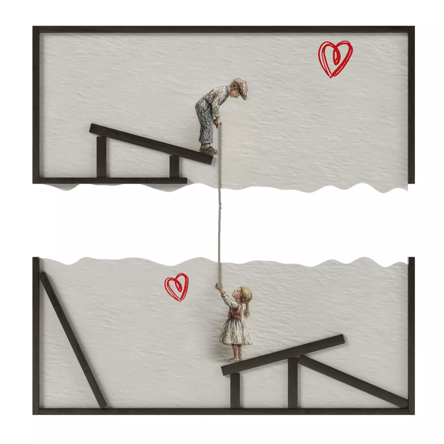 Illustrated wall art frame - Part 7 3D model