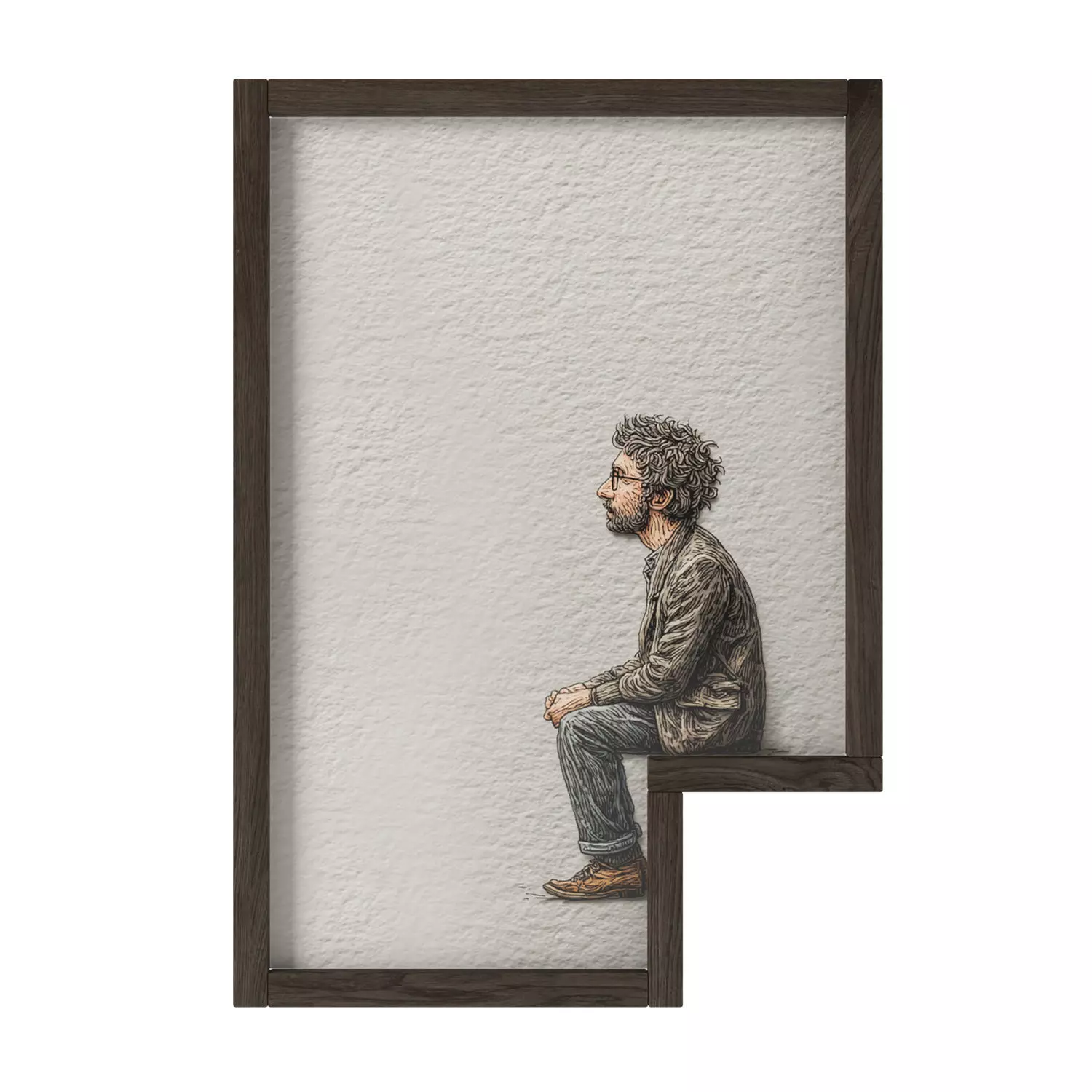 Illustrated wall art frame - Part 8 3D model