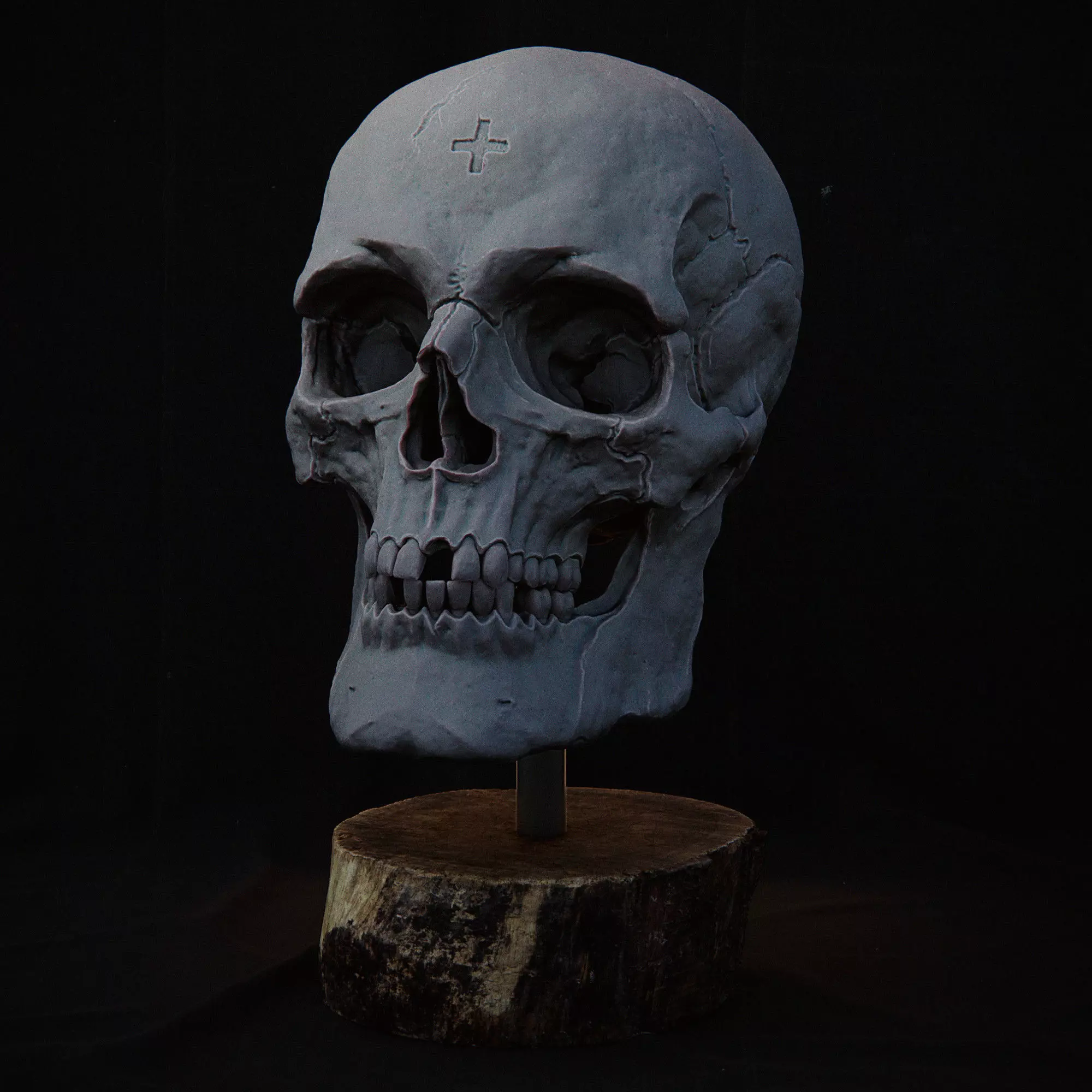 Male Skull Stl File for 3d Printing 3D print model