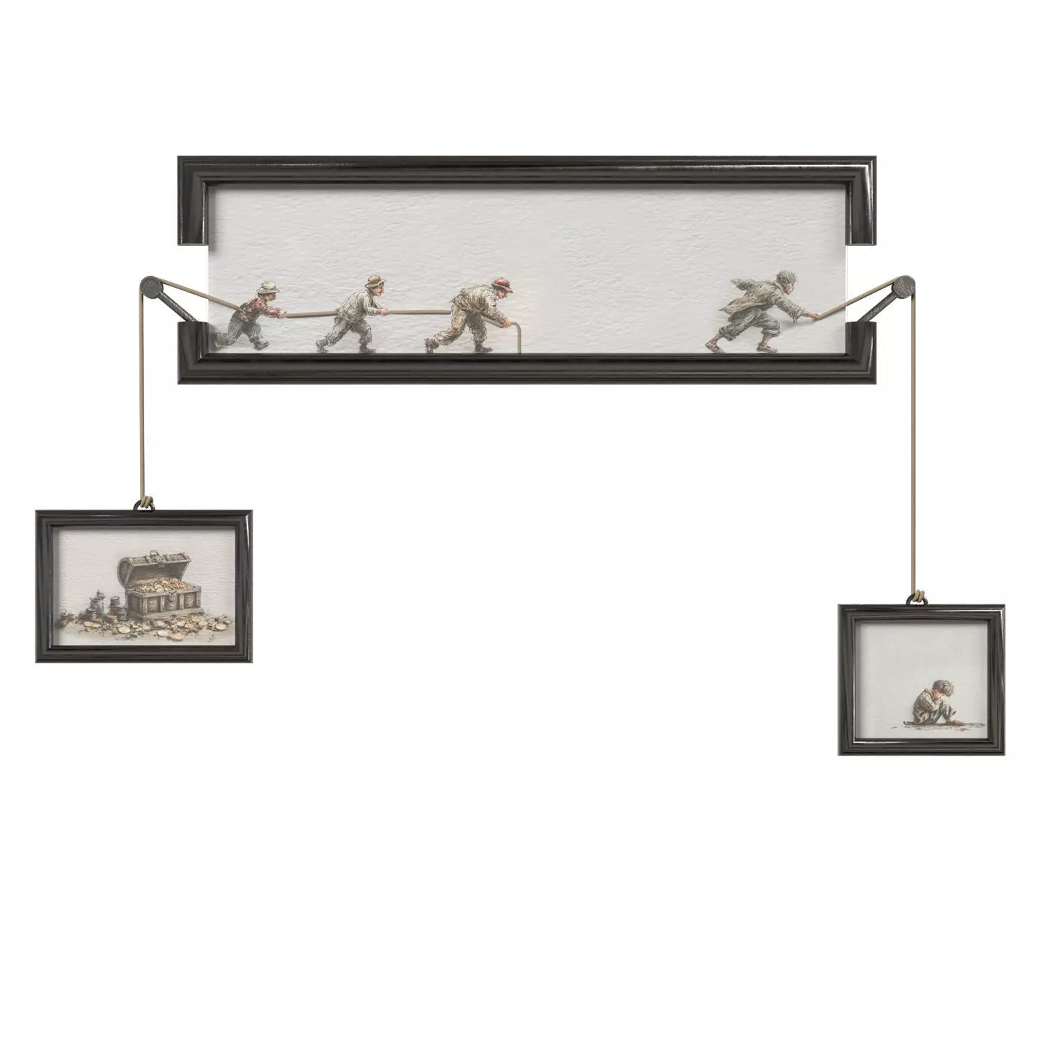 Illustrated wall art frame - Part 10 3D model
