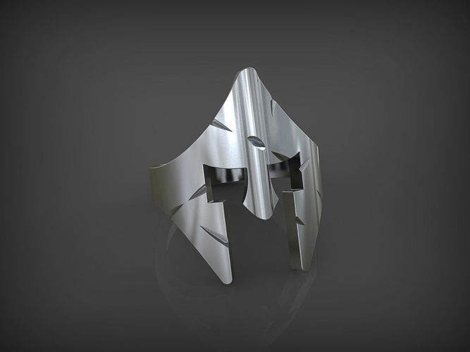 Ring spartan helmet STL 3D print model