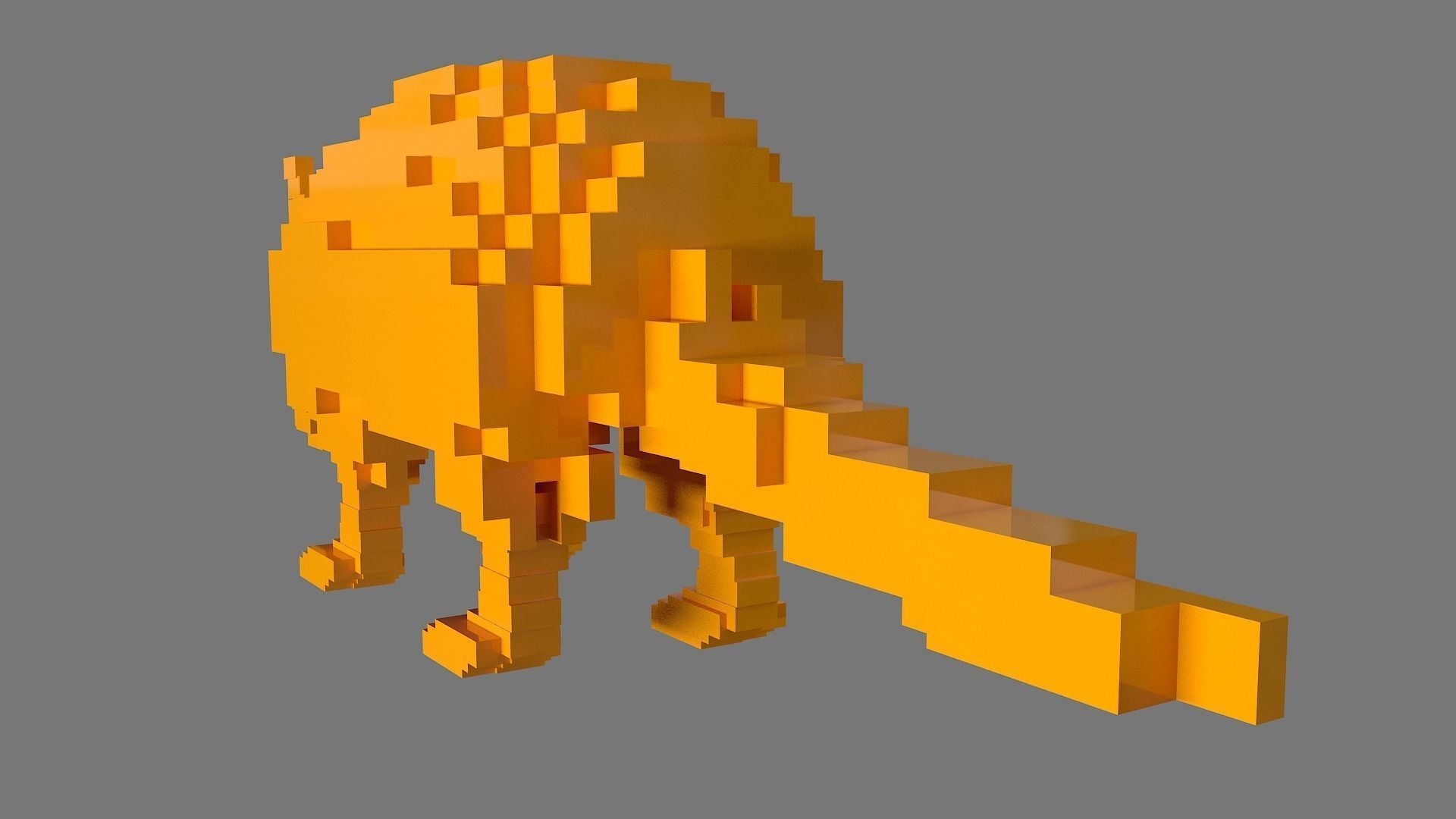 AS LowRez Series - Armadillo  3D print model_5