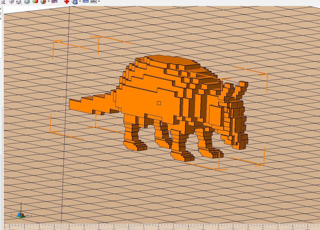 AS LowRez Series - Armadillo  3D print model_8