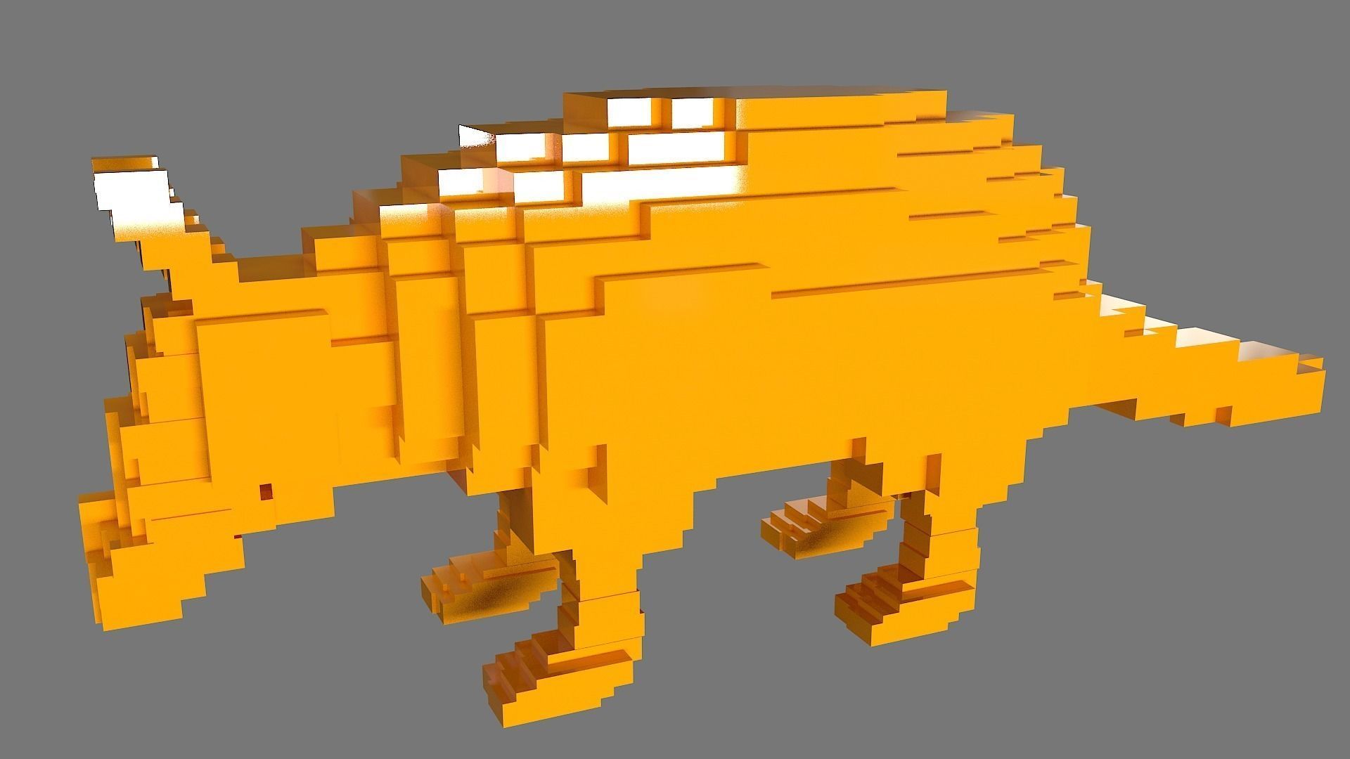 AS LowRez Series - Armadillo  3D print model_6