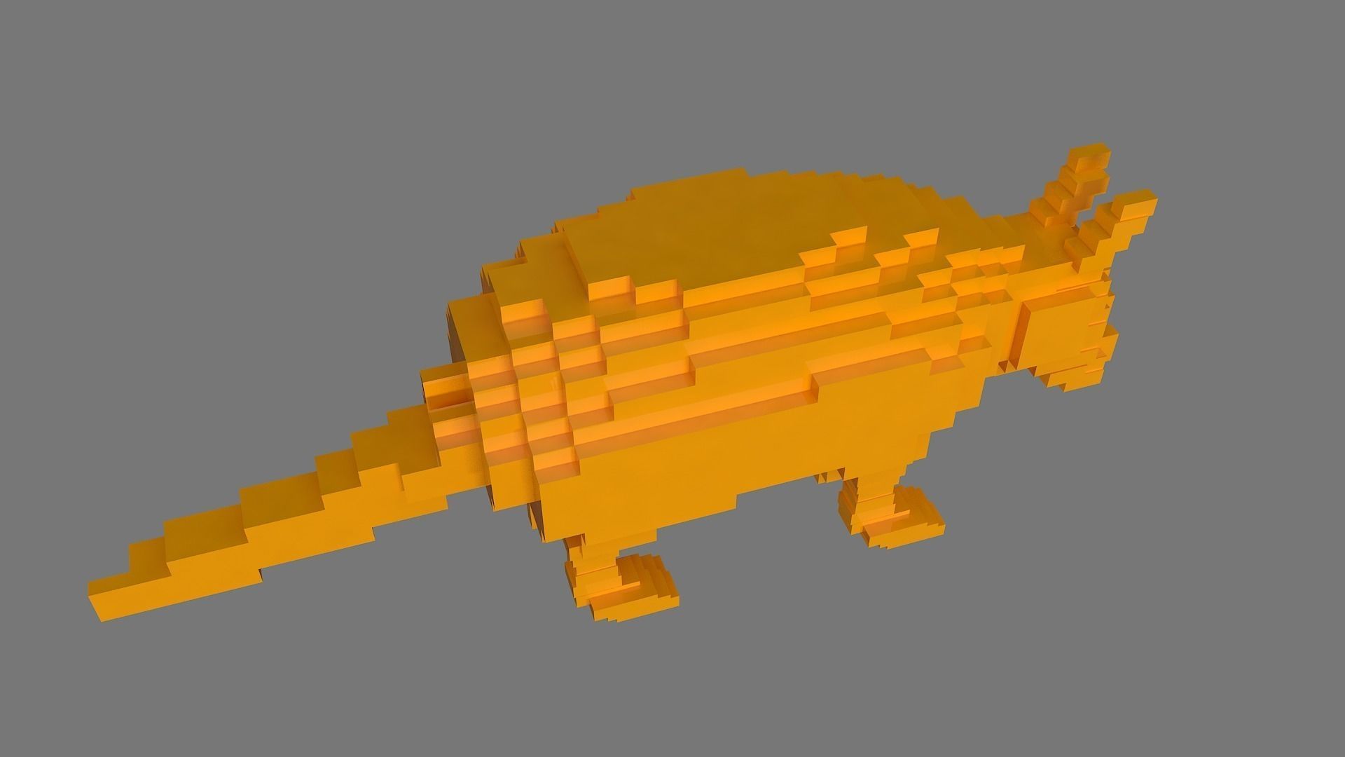 AS LowRez Series - Armadillo  3D print model_4