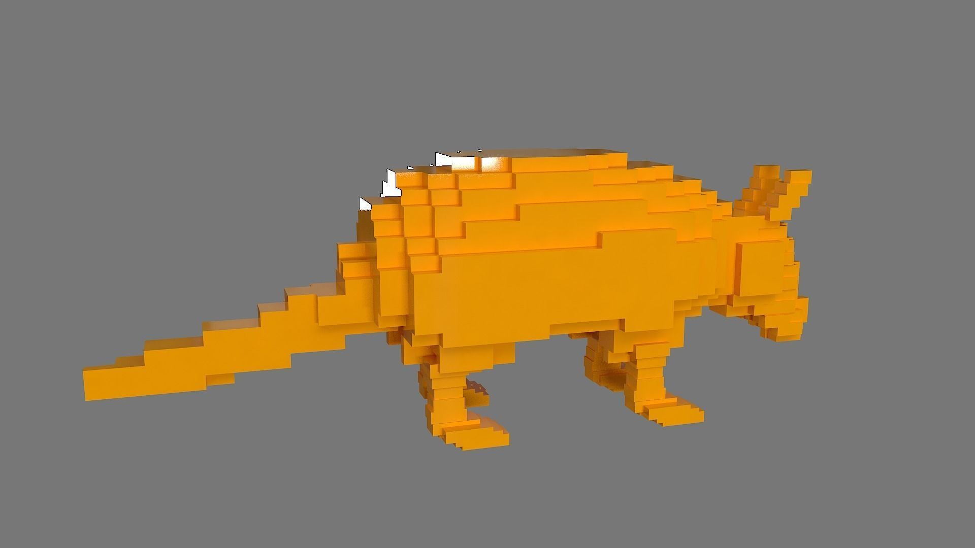 AS LowRez Series - Armadillo  3D print model_3