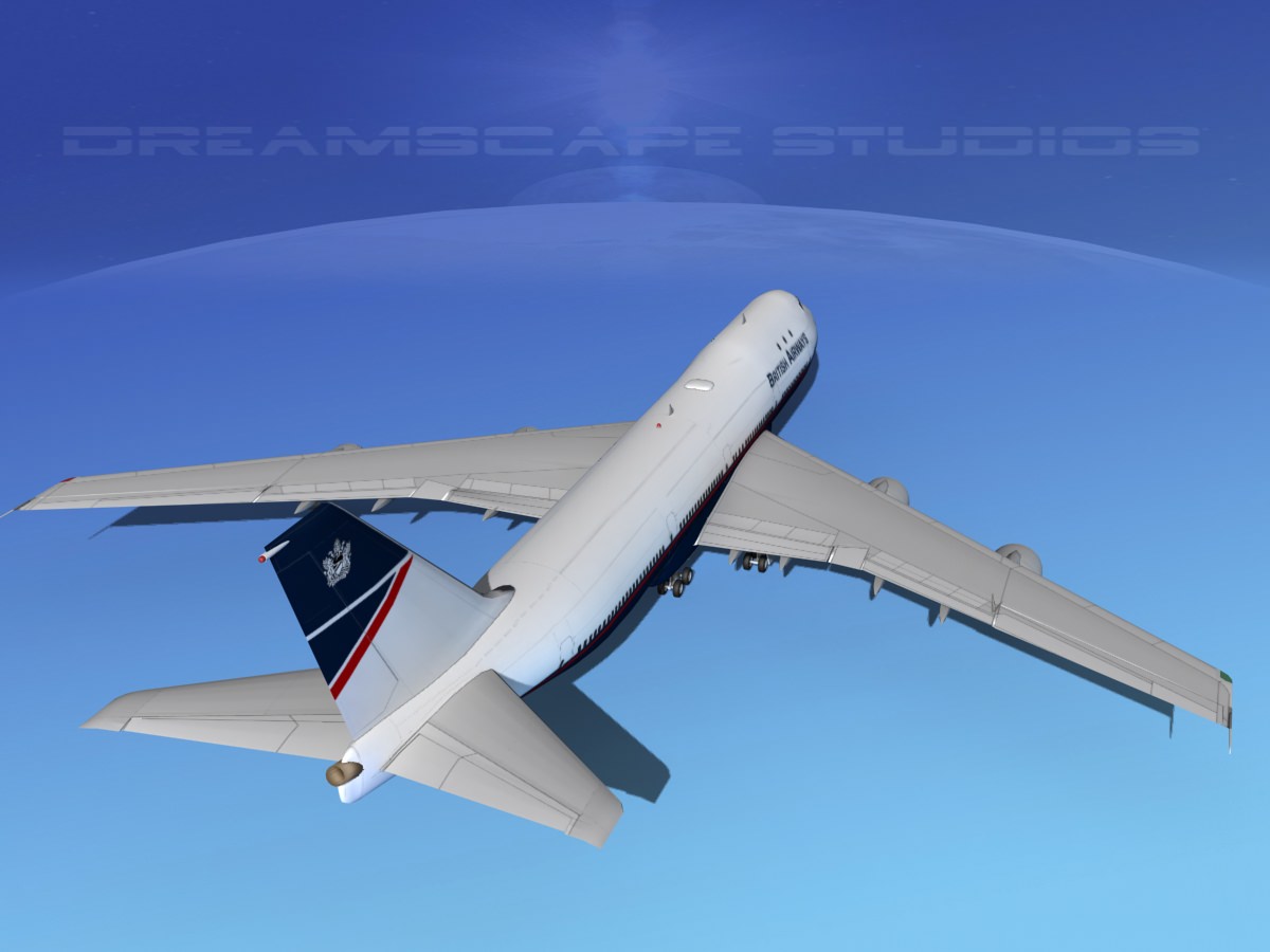 Boeing 747-100 British Airways 2 3D model_5