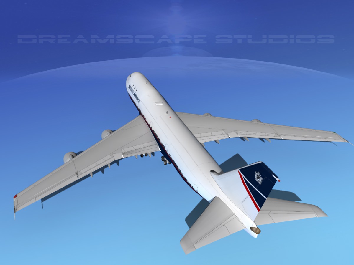 Boeing 747-100 British Airways 2 3D model_7