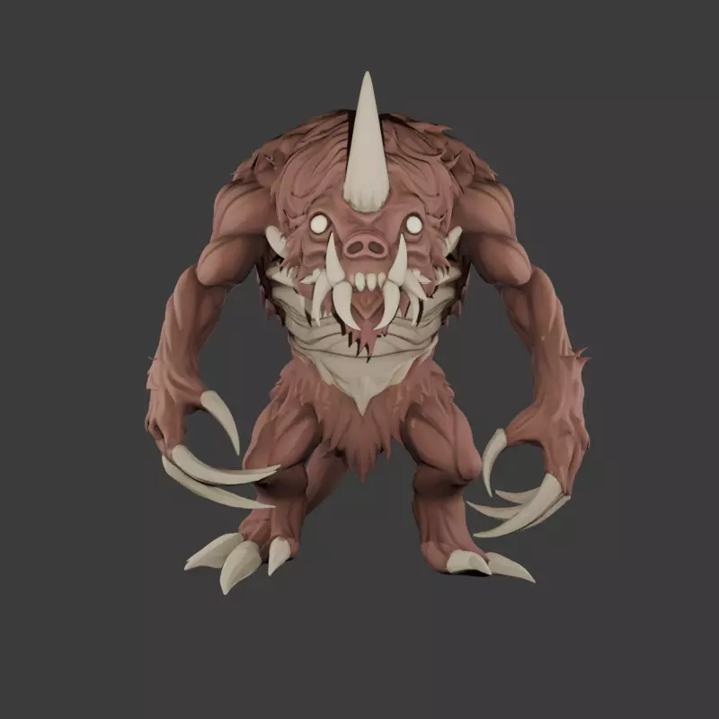 Ice Age Beast 3D model