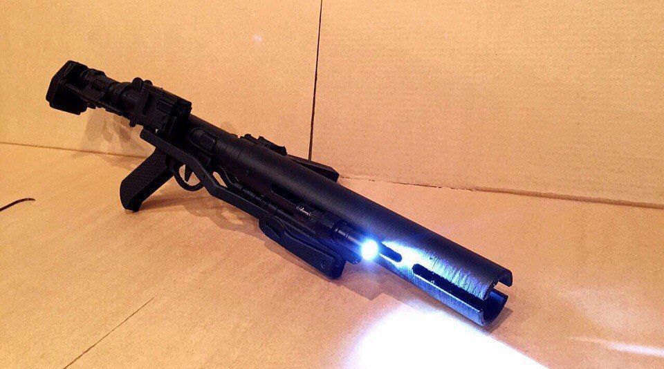 The E-11D blaster rifle 3D print model_7