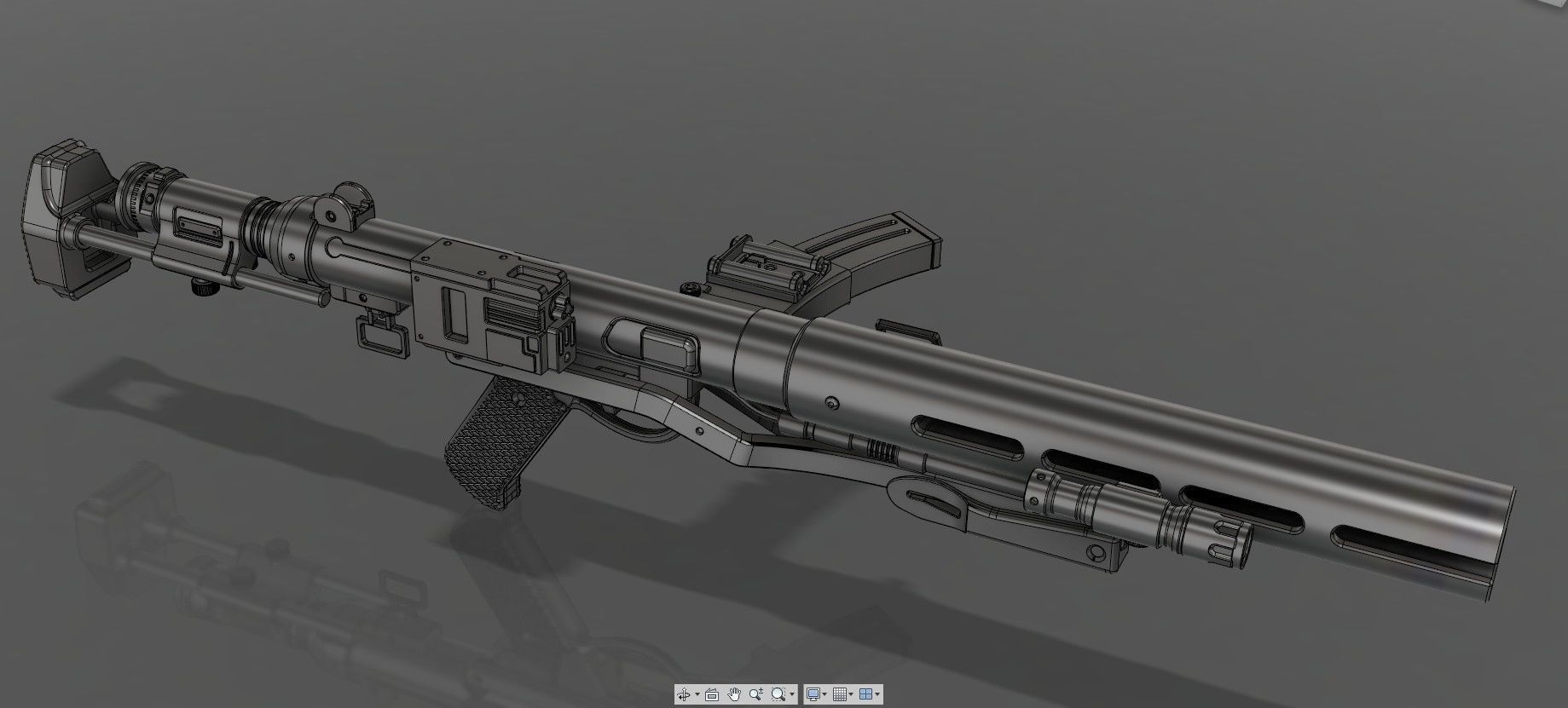 The E-11D blaster rifle 3D print model_4