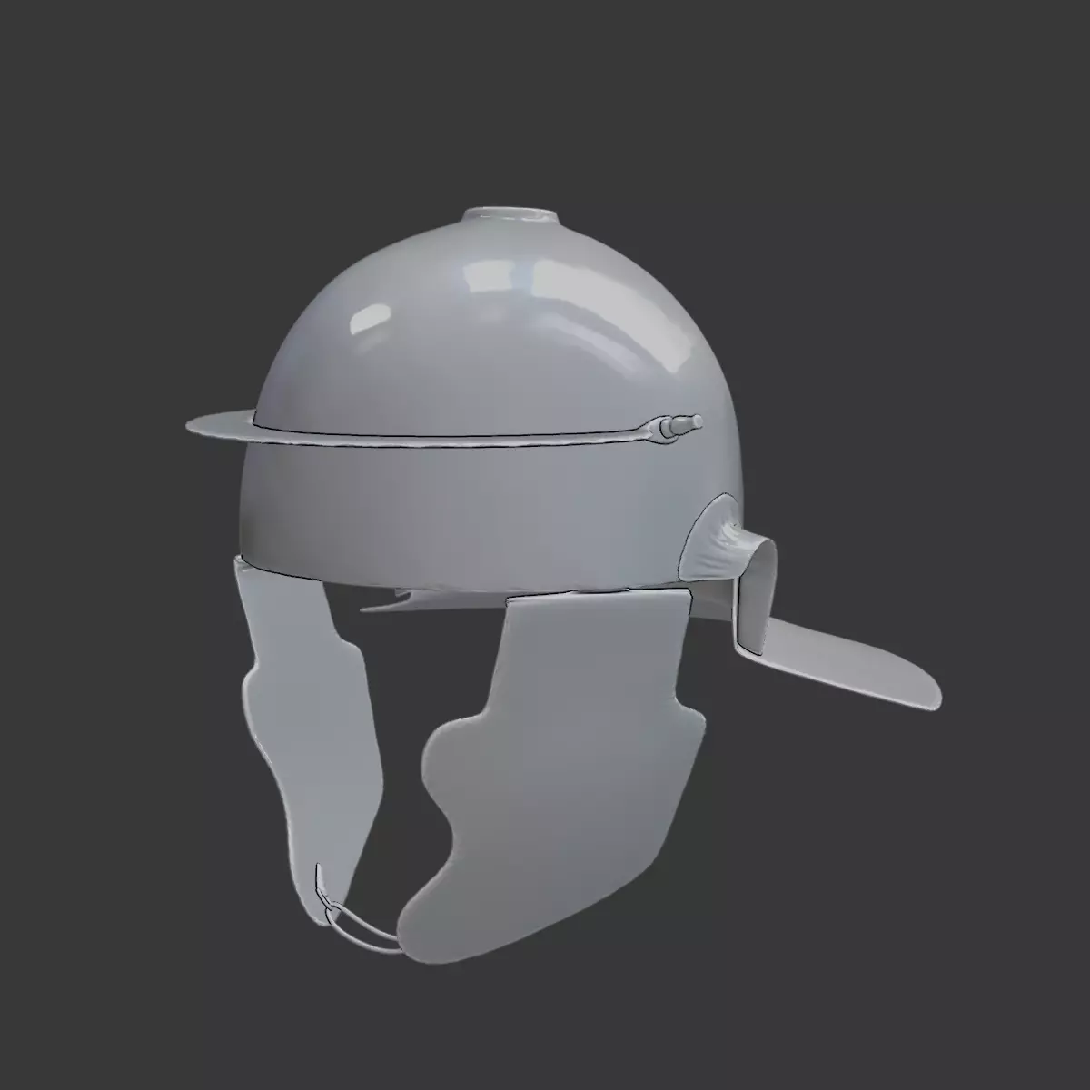 Roman Legionary Helmet 3D Printable 3D print model
