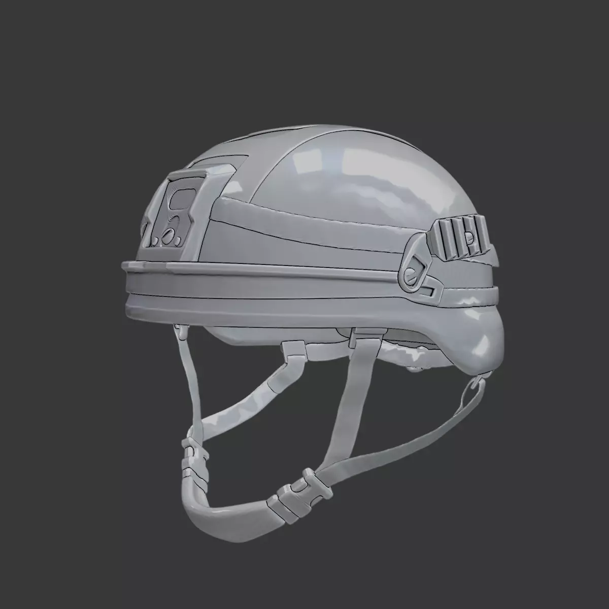 Tactical Helmet Modern Combat 3D Printable 3D print model