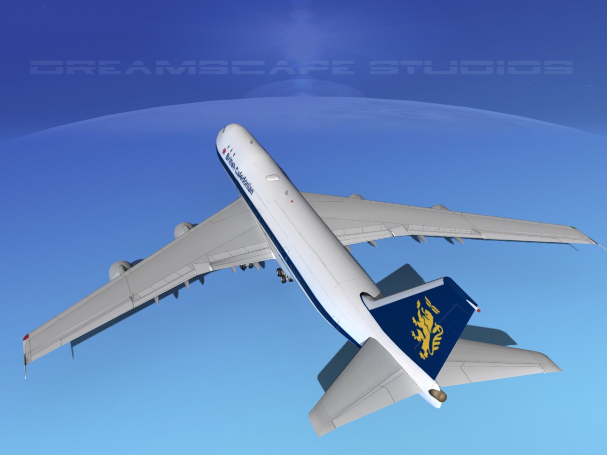 Boeing 747-100 British Caledonian 3D model_7