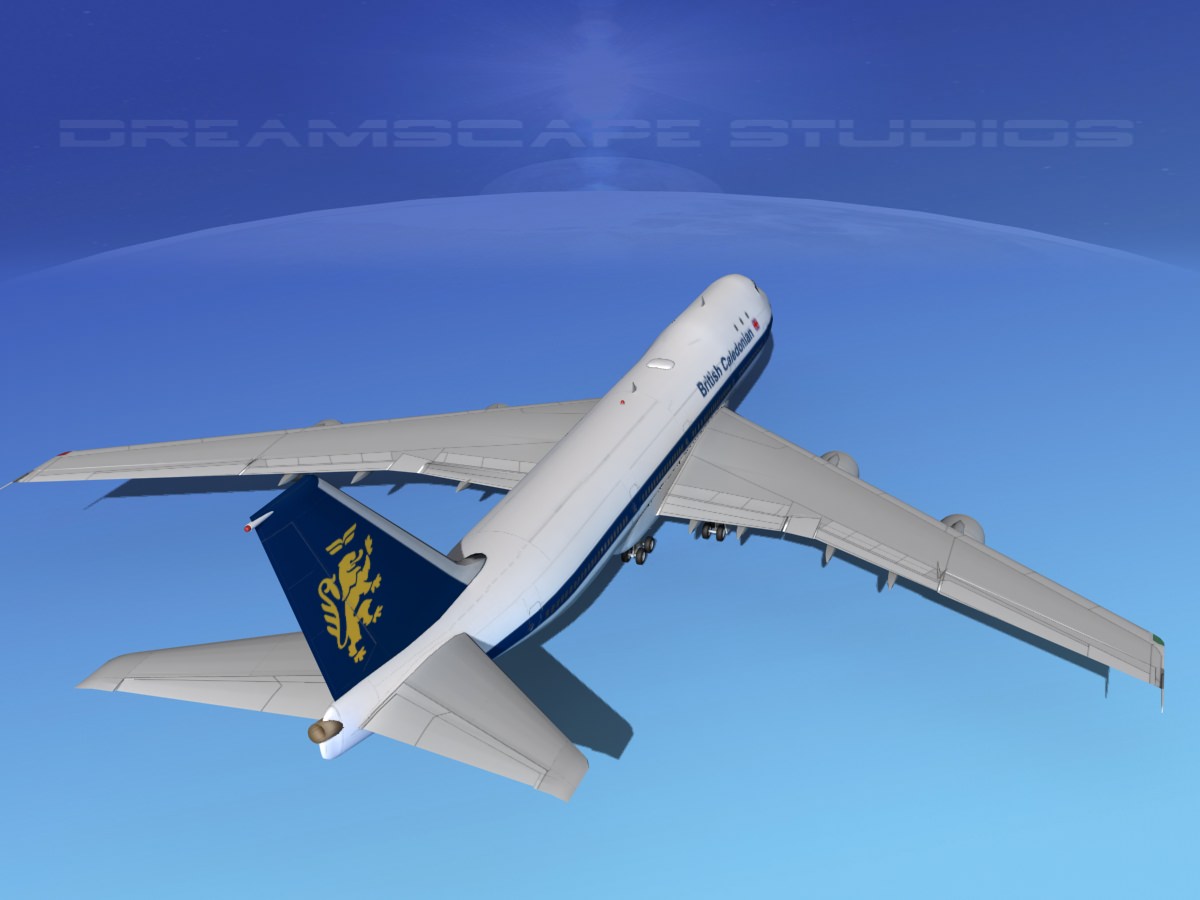 Boeing 747-100 British Caledonian 3D model_6