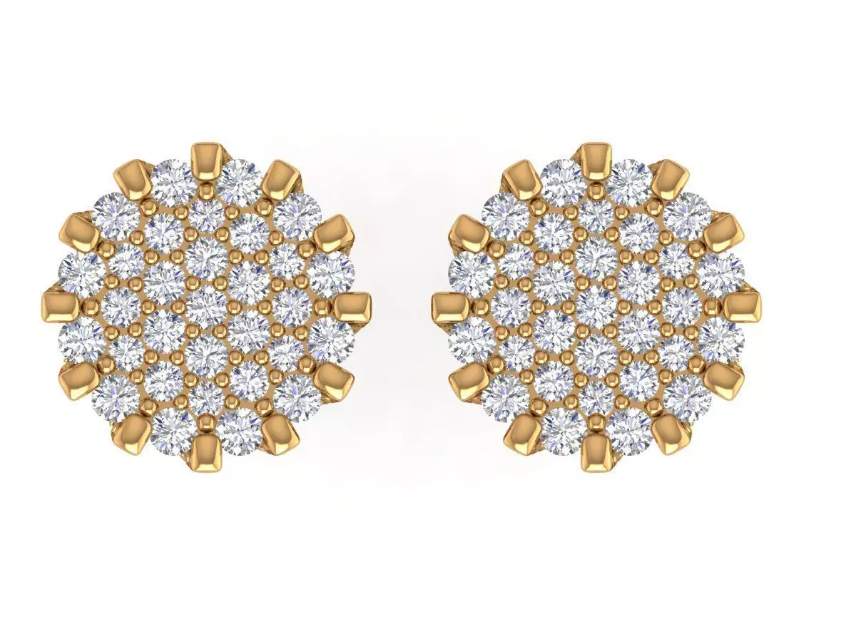 Antique Round Earing 3D print model