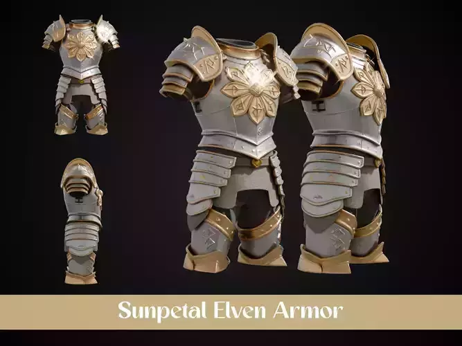 Stylized Elven Armor - Sunpetal Elven